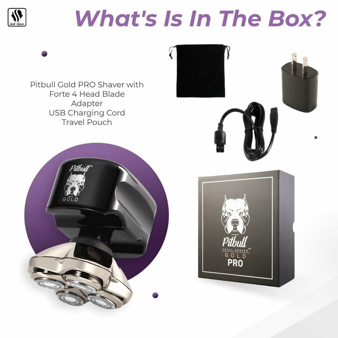 Amazon.com: Skull Shaver Pitbull Gold PRO Electric Razor & Baby